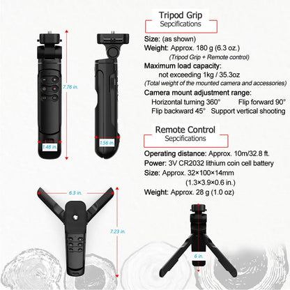 Replace Sony GP-VPT2BT Wireless Remote Camera Shooting Grip Vlogging Tripod Selfie Stick for Sony a6700 a7IV a7RV ZV-1II ZV-1f