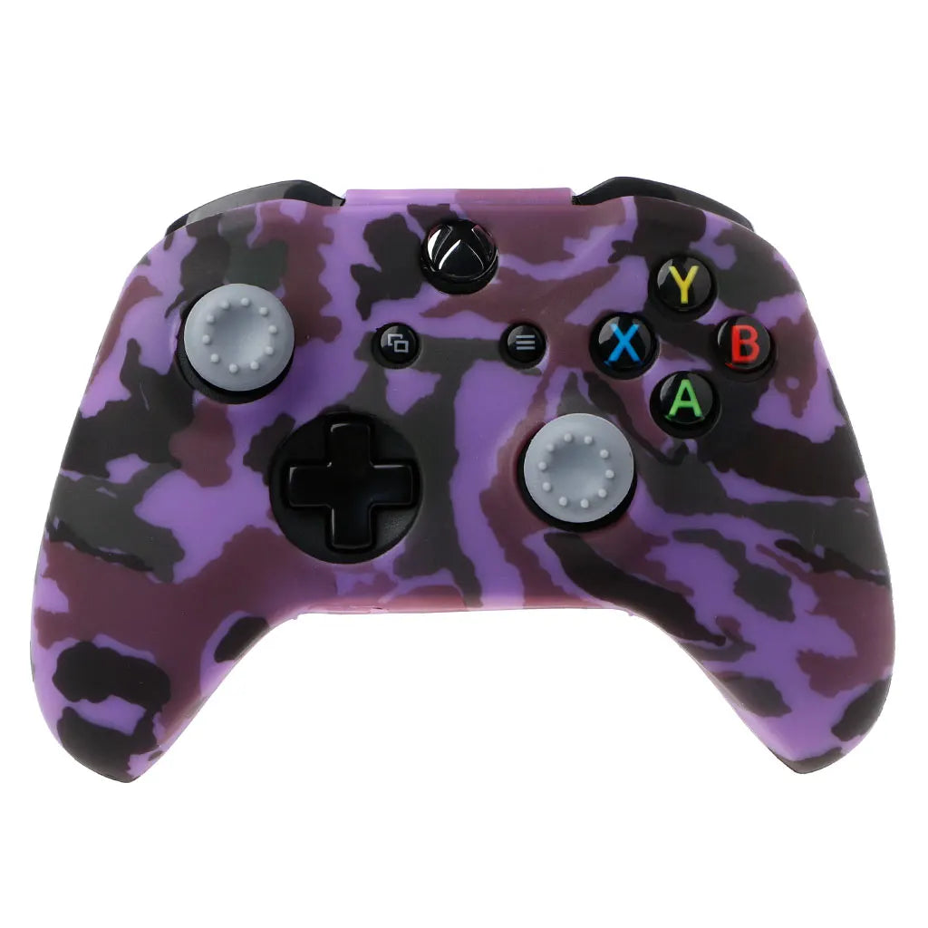 Camouflage Silicone Gamepad Cover + 2 Joystick Caps For XBox S Controller HX6A
