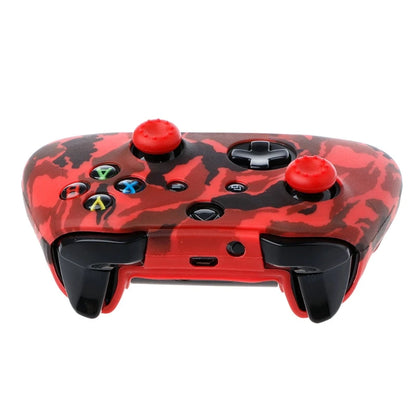 Camouflage Silicone Gamepad Cover + 2 Joystick Caps For XBox S Controller HX6A