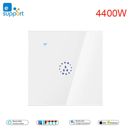 eWeLink Wifi Smart Switch Water Heater Switch,Indoor Wifi Boiler,Glass Panel,Timer,Alexa Google Assistant Voice Remote Control