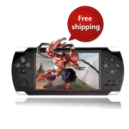 FREE Built-in 5000 games, 8GB 4.3 Inch PMP Handheld Game Player MP3 MP4 MP5 Player Video FM Camera Portable Game Console