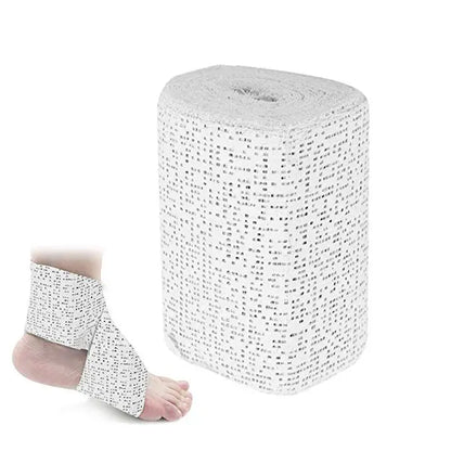 1 Roll 15cm*4.6m Medical Plasters Bandage Quick-Drying Gypsum Splint Gauze First Aid POP Bandage for Fracture Fixation