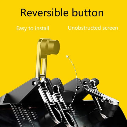 AK66 Six Fingers PUBG Game Controller Gamepad Metal Trigger Shooting Free Fire Gamepad Joystick For IOS Android Mobile Phone