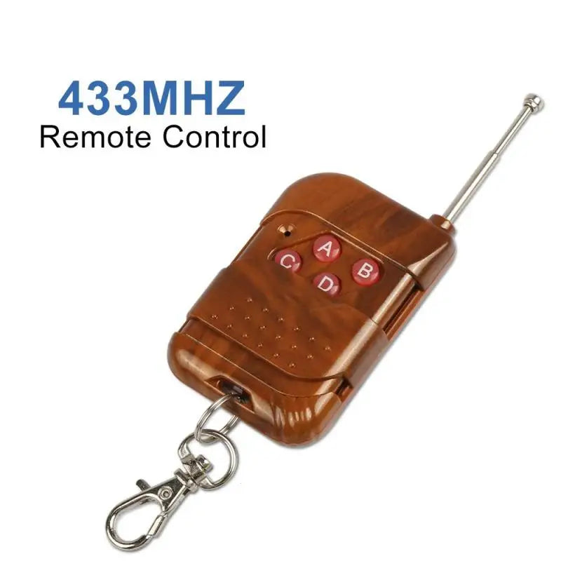 RF 433mhz Transmitter 4 Button Remote Control + Receiver Module Fixed EV1527 Decoding 4CH Output With Learning DIY Kit difoda