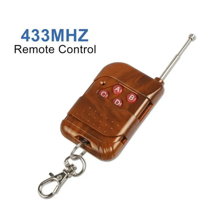 RF 433mhz Transmitter 4 Button Remote Control + Receiver Module Fixed EV1527 Decoding 4CH Output With Learning DIY Kit difoda