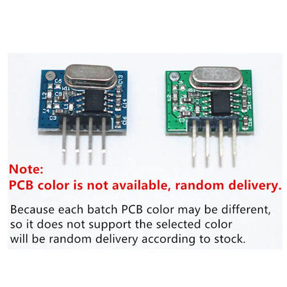 QIACHIP 433Mhz RF Transmitter and Receiver Superheterodyne ASK 433 Mhz Module With Antenna For Arduino Uno Wireless Diy Kits