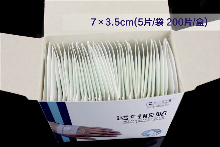 200pc medical transfusion sticker Permeable Adhesive Infusion Paste through Fabric Low Sensitivity Water Dropping Adhesive Cloth