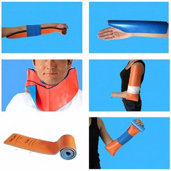 Reusable Medical Splint Roll First Aid EMT Bag Rolled Splint Outdoor Family Emergency Fracture Fixed for Neck,Leg,Arm Injuries