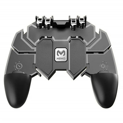 AK66 Six Fingers PUBG Game Controller Gamepad Metal Trigger Shooting Free Fire Gamepad Joystick For IOS Android Mobile Phone
