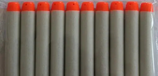 20PCS For Gun Bullets Hollow Hole Head 7.2cm Refill Darts Toy Gun Bullets Soft Bullet Gun Xmas Kid Children Gift