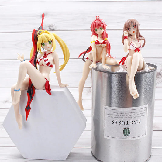 New 3 style Sexy Bikini Girl Yuuki Asuna Action Figure Anime Collection Peripherals Doll Cute Model Toys  Car Ornaments
