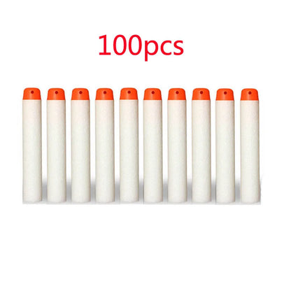 50/100Pcs 7.2cm EVA Soft Bullets for Hollow Hole Head Refill Darts Outdoor Toy Boy Gun Bullet for Series Blasters Children Gifts