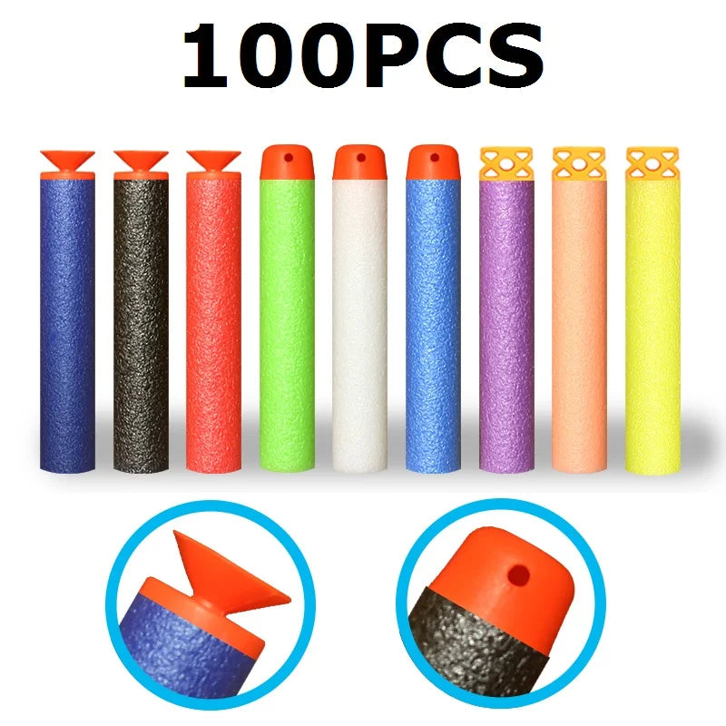 Refill Darts Bullets for Nerf N-strike Elite Series Blasters Children Toy Gun Blue Soft Bullet Foam Guns Accessories Fake Gun
