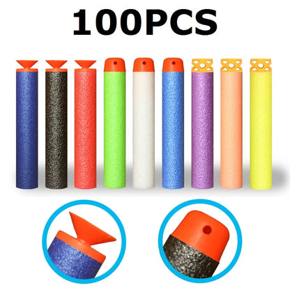 Refill Darts Bullets for Nerf N-strike Elite Series Blasters Children Toy Gun Blue Soft Bullet Foam Guns Accessories Fake Gun