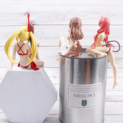 New 3 style Sexy Bikini Girl Yuuki Asuna Action Figure Anime Collection Peripherals Doll Cute Model Toys  Car Ornaments