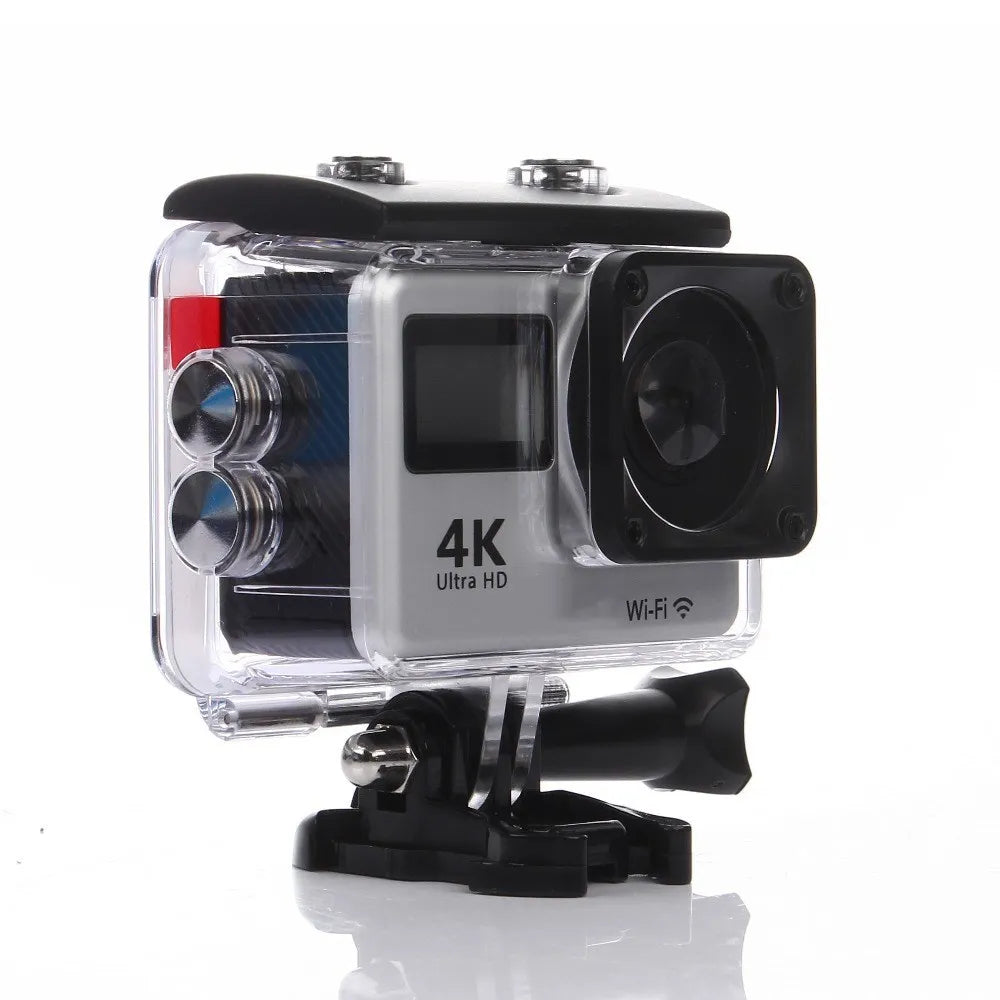 4K Ultra HD Action Camera Double IPS LCD WiFi 20MP 170D Webcam DVR 30M Waterproof  Sport DV Helmet Video Camera Allwinner V3