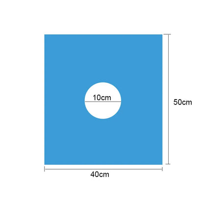 50pcs Disposable Surgical Drapes Hole Cover Non-woven Sterile Hole Sheet Blue Surgical Towel Individually Package