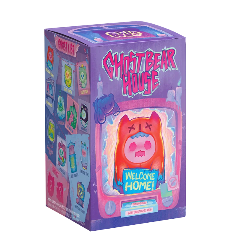 Finding Unicorn ShinWoo Ghost bear house Series  Blind Box Toys Cute Action Anime Figure Kawaii Mystery Box Designer Model  Gift