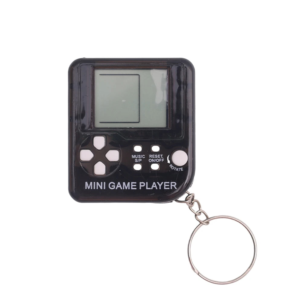 Pocket Mini Classic Game Machine Keychain Anti Lost Key Ring Children Handheld Retro Nostalgic Game Console Video Game Players