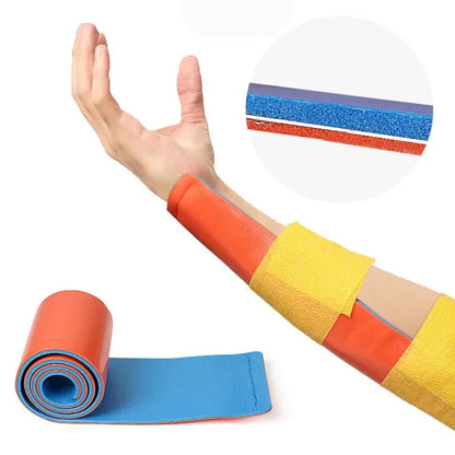 Emergency Medical Splint Roller Fracture Fixed Plastic Polymer Waterproof Washable Neck Leg Arm Rescue First Aid Bracket Support
