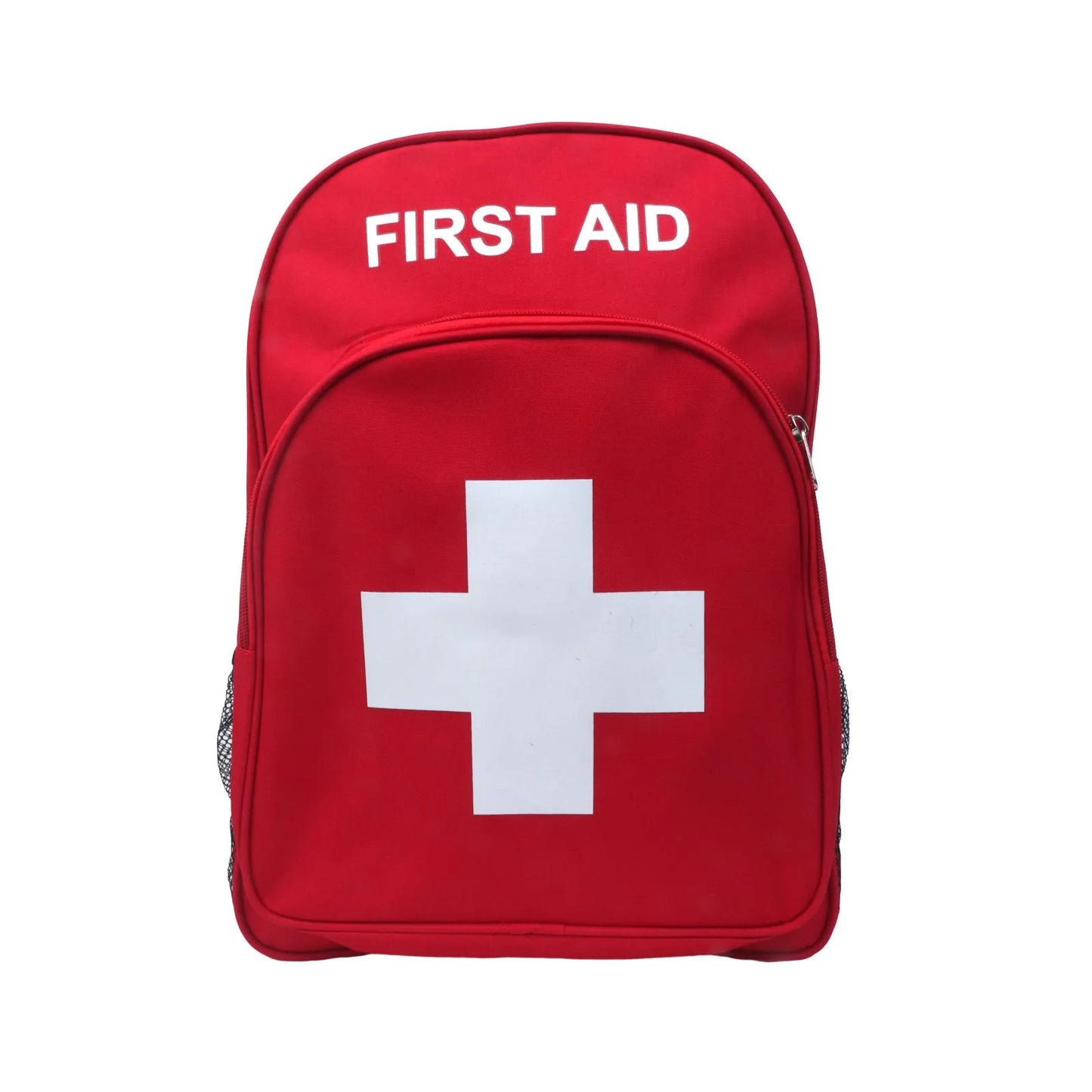Red Emergency Bag First Aid Backpack Empty Medical Bag Treatment First Responder Trauma Bag for Preschool Child Care Center