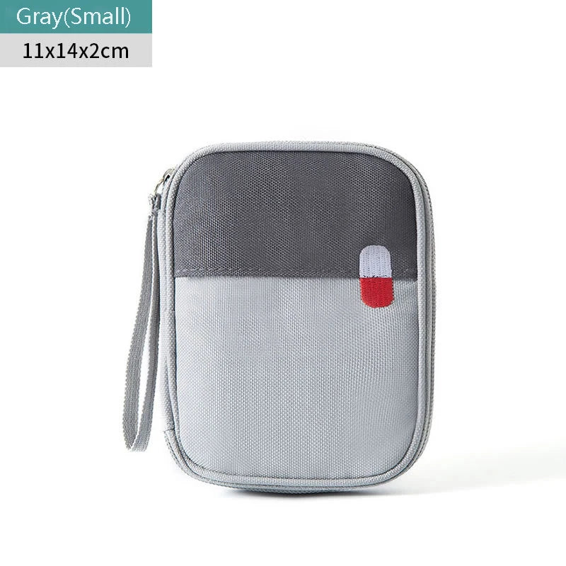 Mini Portable Medicine Storage Bag Empty Travel First Aid Kit Medicine Bags Organizer Outdoor Emergency Survival Bag Pill Case