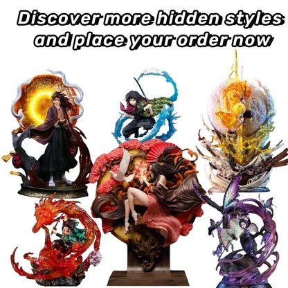 Demon Slayer Figure Anime Blind Box Mystery Box Kamado Nezuko Tanjirou Hashibira Inosuke Exquisite Figurines Surprise Box