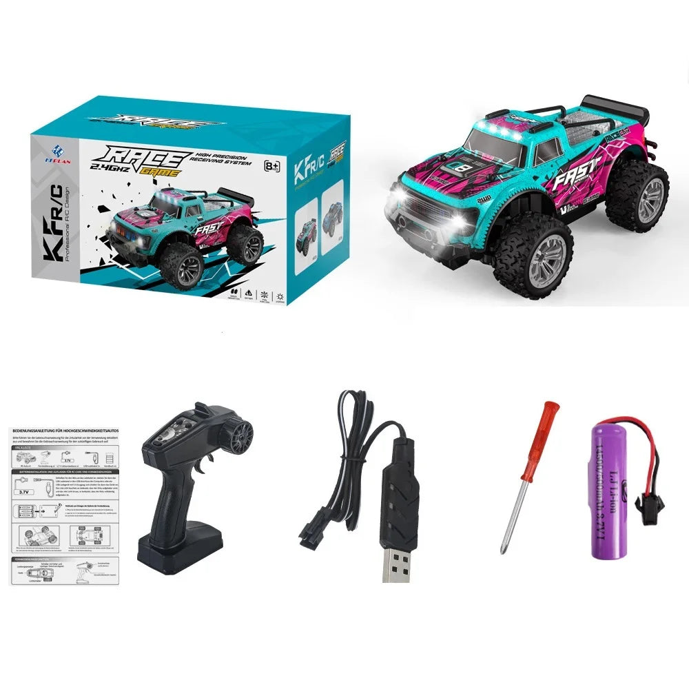 3699-087 2.4G RC Car 1/16  2WD Off-road Remote Control Climbing Vehicle 20KM/H Remote Control Anti-collision Settings kids toys