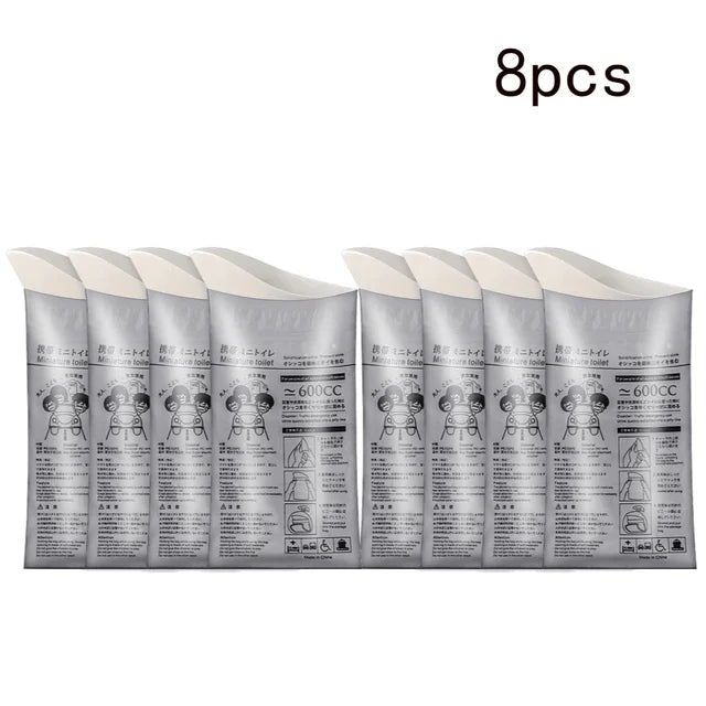4-20PCS Outdoor Emergency Urine Bags 600ml Easy Take Piss Bags Travel Mobile Toilet Portable Urinal Bag Baby Women Vomiting Bags