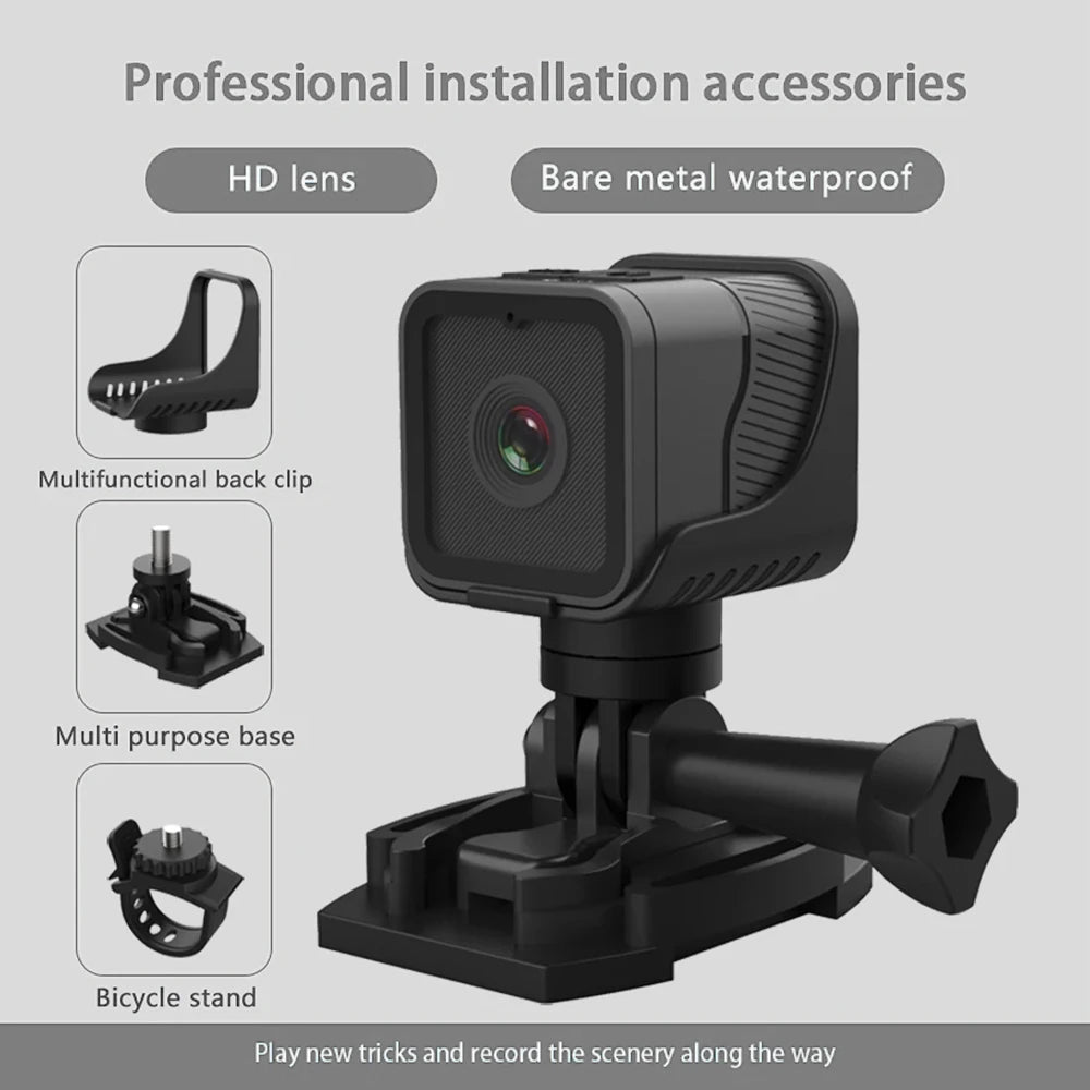1080P HD WiFi Sports Camera Mini Waterproof Camcorders Motorcycle Bicycle Driving Recorder Motion DV Law Enforcement Instrument