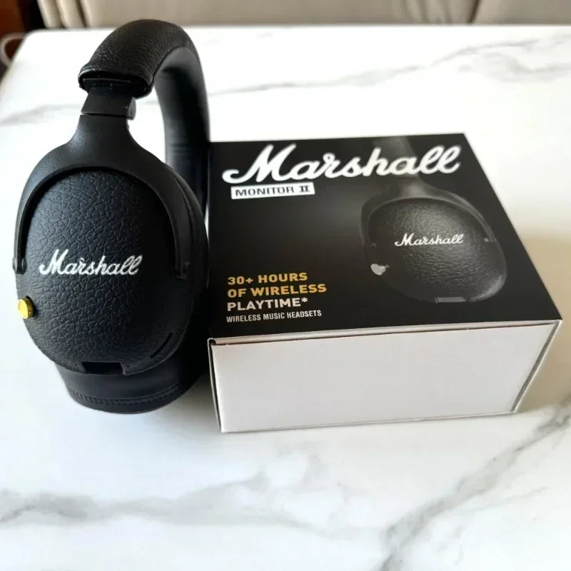 Marshall MONITOR II Wireless Bluetooth Headphones Classic Earphones Deep Bass Foldable Pop Rock Retro Music Microphone Headset
