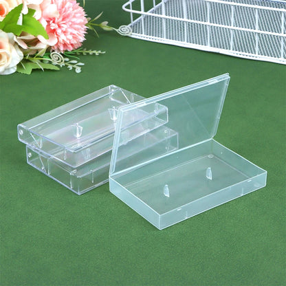 1Pc Cassette Tape Transparent Storage Box Audio Magnetic Recording Blank Tape Case Dustproof Box