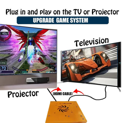 LZAKMR M8 Plug and Play Retro 1037U Game Console 500G HDD 70000+Games For Wii PS2 N64 PSP GameCube N64 Wireless handle