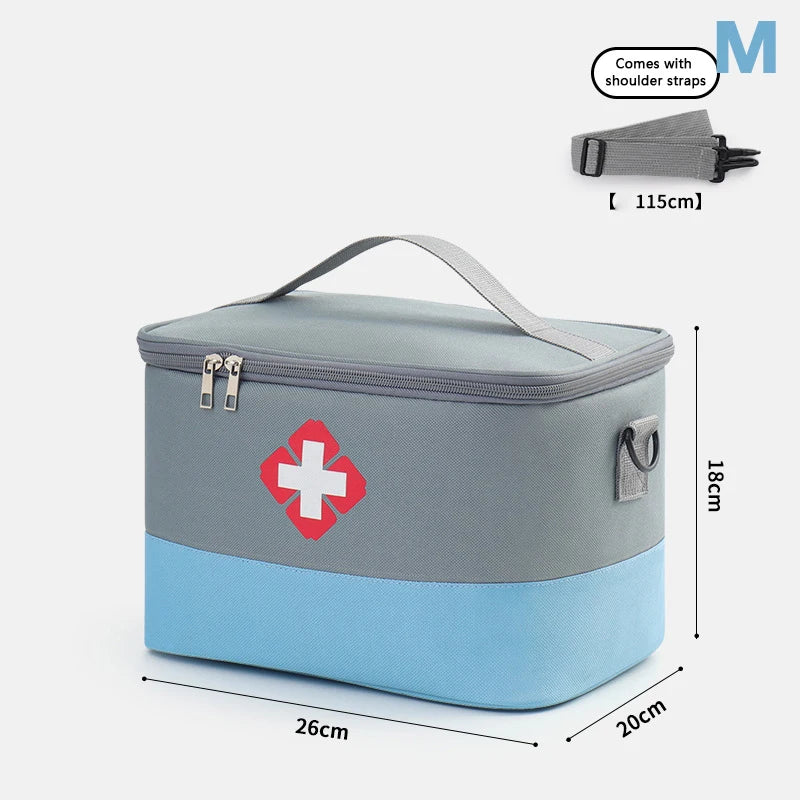 First Aid Kit Medicine Storage Bag Portable Outdoor Rescue Bag Household Large Capacity Medical Kit Storage Organizer