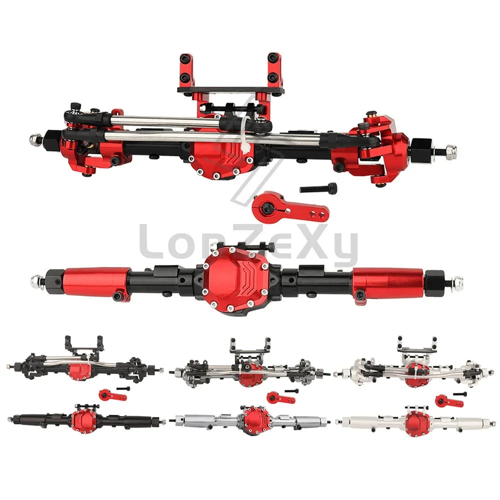 Metal 1/10 RC Simulation Climbing Crawler Frame DIY With SCX10 II 90046 Straight Axles Upgrade Car Kit Parts With Plastic Cage