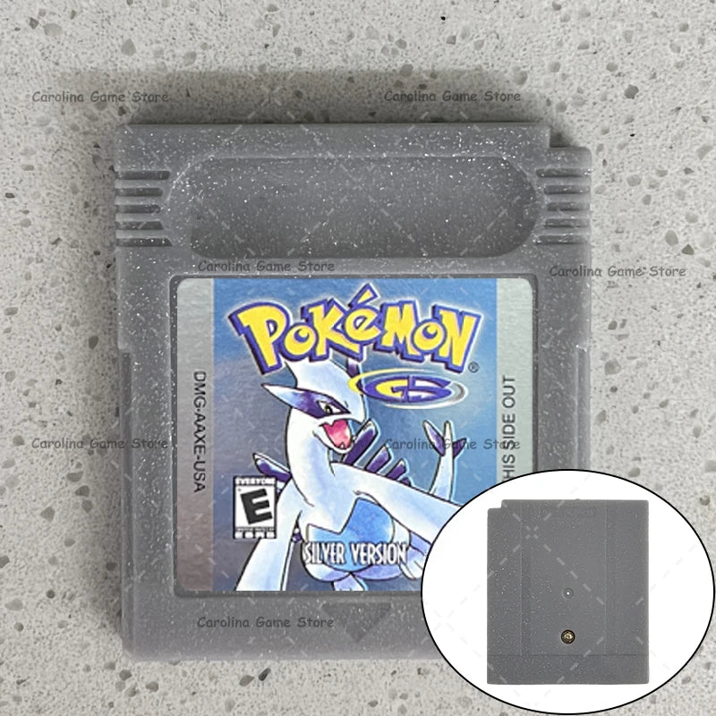 GBC Video Game Cartridge Console Card Pokemon Blue/Crystal/Green/Gold/Red/Silver/Yellow High Quality with Multi-language