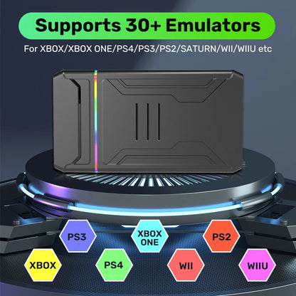3T Gaming HDD Launchbox OS Retro Game Console for XBOX/PS4/Switch/PS3/PS2/PS1/WiiU/Wii/DC with 10107 Games for Windows PC/Laptop