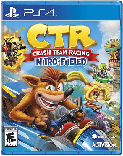 Crash Team Racing - Nitro Fueled Playstation 4 Original PS4 Product Disk Game Video Gaming station Console Gameplay DvD Toys CD
