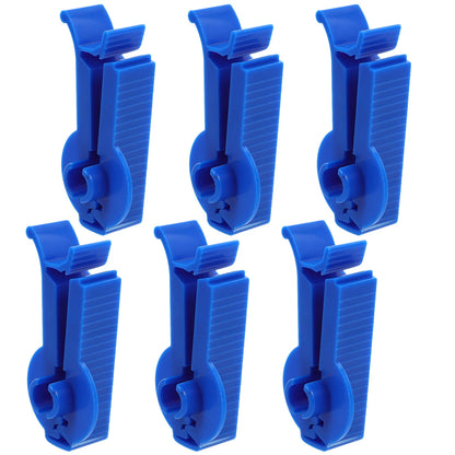 6 Pcs Permeable Pipe Clamp Tubing Peritoneal Tube Clips Supplies Dialysis Tool