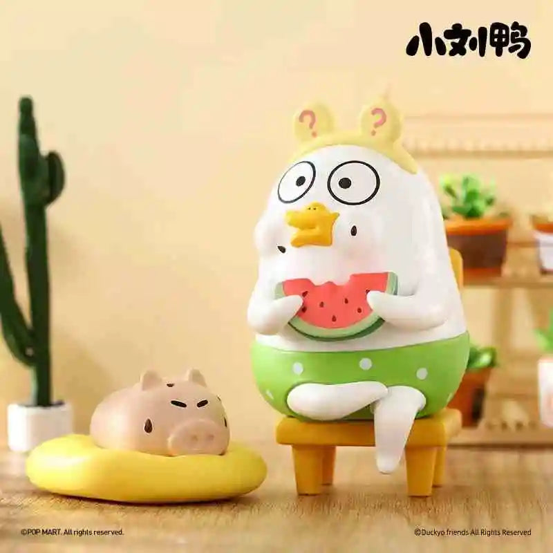 Genuine Blind Box Duckyo's Leisure Life Series Cute Doll Pvc Handmade Model Table Decoration Collect Toy Mysterious Boxtoy Gift