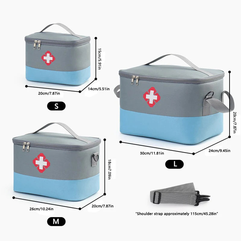 First Aid Kit Medicine Storage Bag Portable Outdoor Rescue Bag Household Large Capacity Medical Kit Storage Organizer