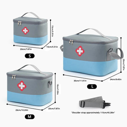 First Aid Kit Medicine Storage Bag Portable Outdoor Rescue Bag Household Large Capacity Medical Kit Storage Organizer