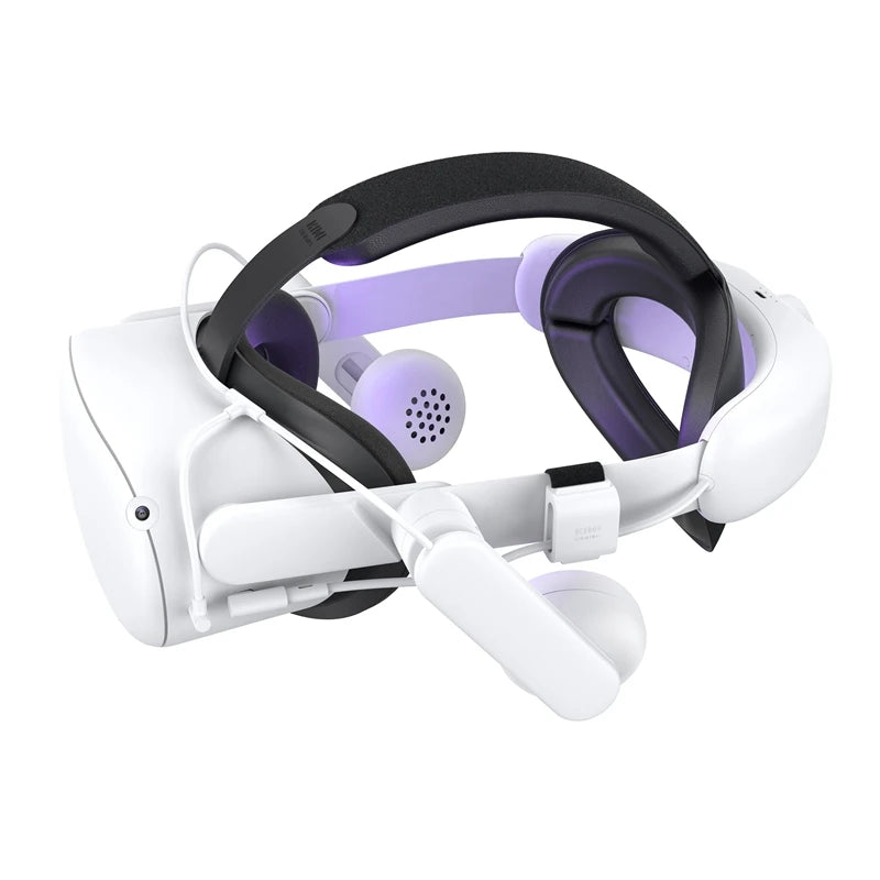 KIWI design Headphones 6400mAh Battery Head Strap for Oculus Quest 2 Accessories Lasting Power Enhanced Sound