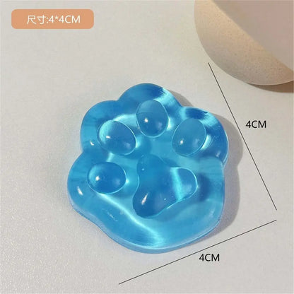 Gifts Mini Hand Pinching Cat Paw Fish Fidget Toy Ice Pressure Ball Toy Squeeze Toy Cat Paw Mini Mochi Mini Mochi Ice Block
