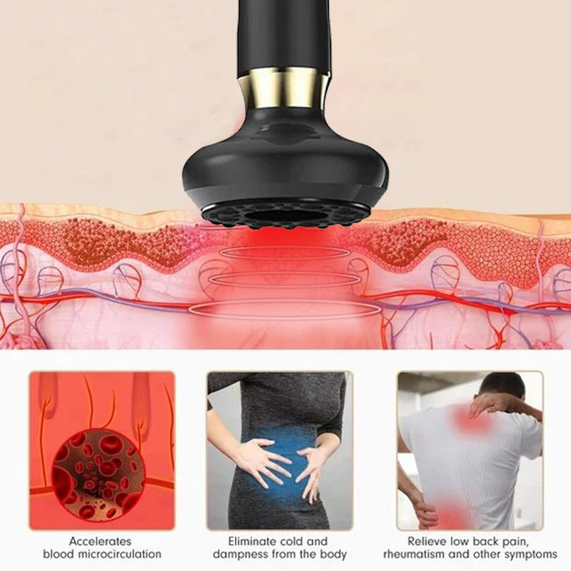 Electric Scraping Meridian Dredging Intelligent Electric Meridian Brush Portable Massager Micro Current Vibrating Apparatus