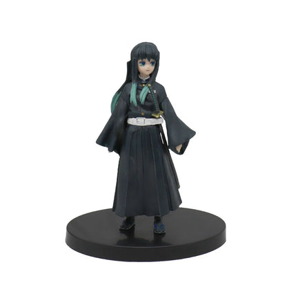 Demon Slayer Action Figure Anime Same Style Doll Toy Kamado Tanjiro Nezuko Zenitsu Collection Model PVC Material Birthday Gifts