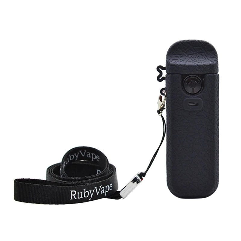 Soft Silicone Case For Smok Nord 4 Nord4 Protective Cover Shield Wrap Sleeve Skin with Lanyard Collapsible Anti Scratch Red Blue