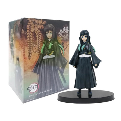 Demon Slayer Action Figure Anime Same Style Doll Toy Kamado Tanjiro Nezuko Zenitsu Collection Model PVC Material Birthday Gifts