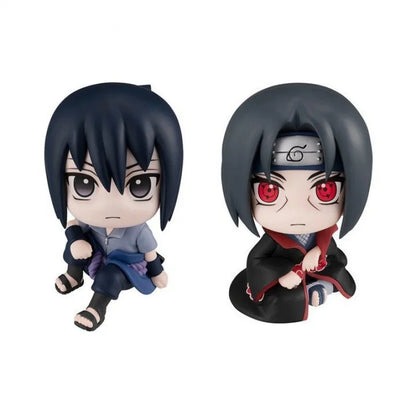9 CM Anime Naruto Characters Uzumaki Naruto Kakashi Uchiha Sasuke Itachi Cute Toys Q Version Figurals Car Decoration Model Gift