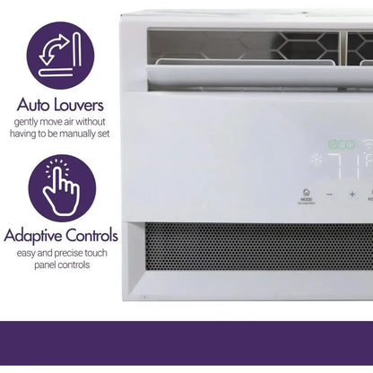 TU Window Air Conditioner and Dehumidifier, 115V, Window AC Unit for Apartment, Dorm Room, and Small to Medium Ro